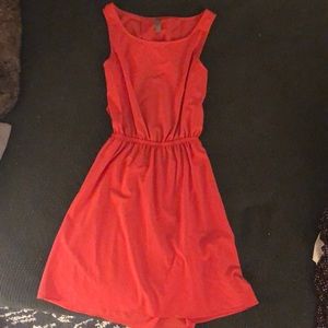 orange cocktail dress